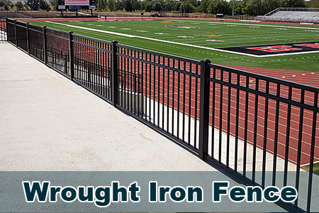 wrought iron fence