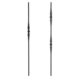 Black wrought iron balustrade