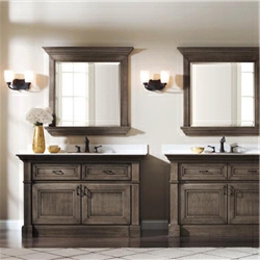 Solid Wood Bathroom Floor Vanity