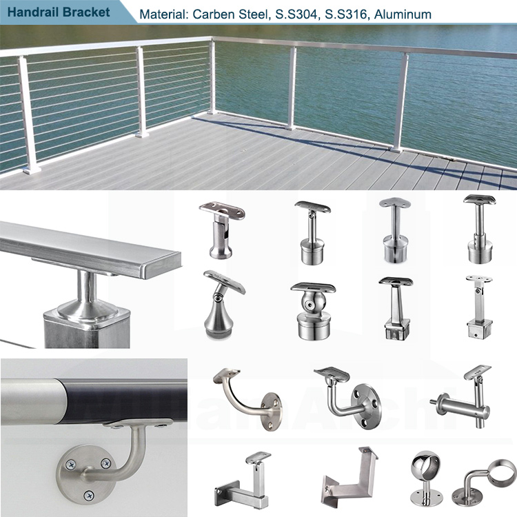 Cable railing handrail brackets Cable railing handrail brackets